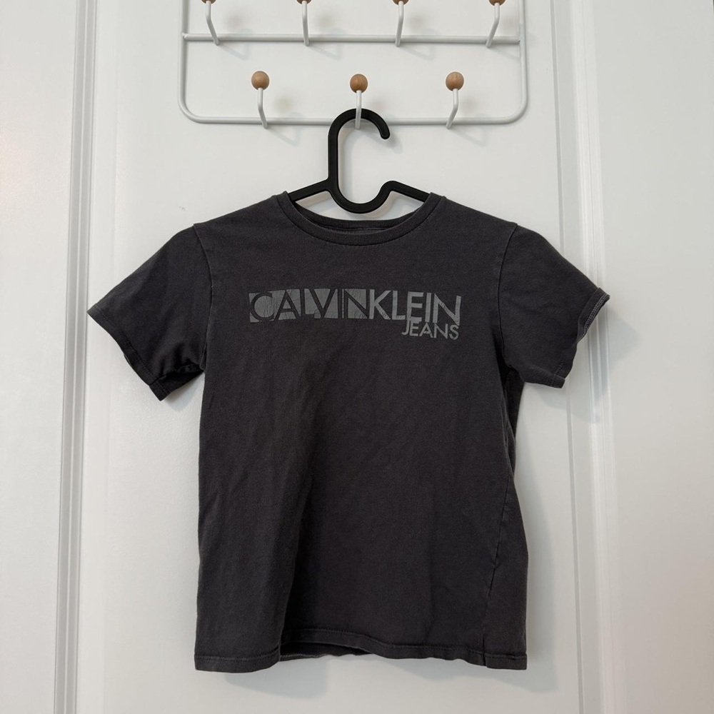Calvin Klein Black Short-Sleeve Logo Tee